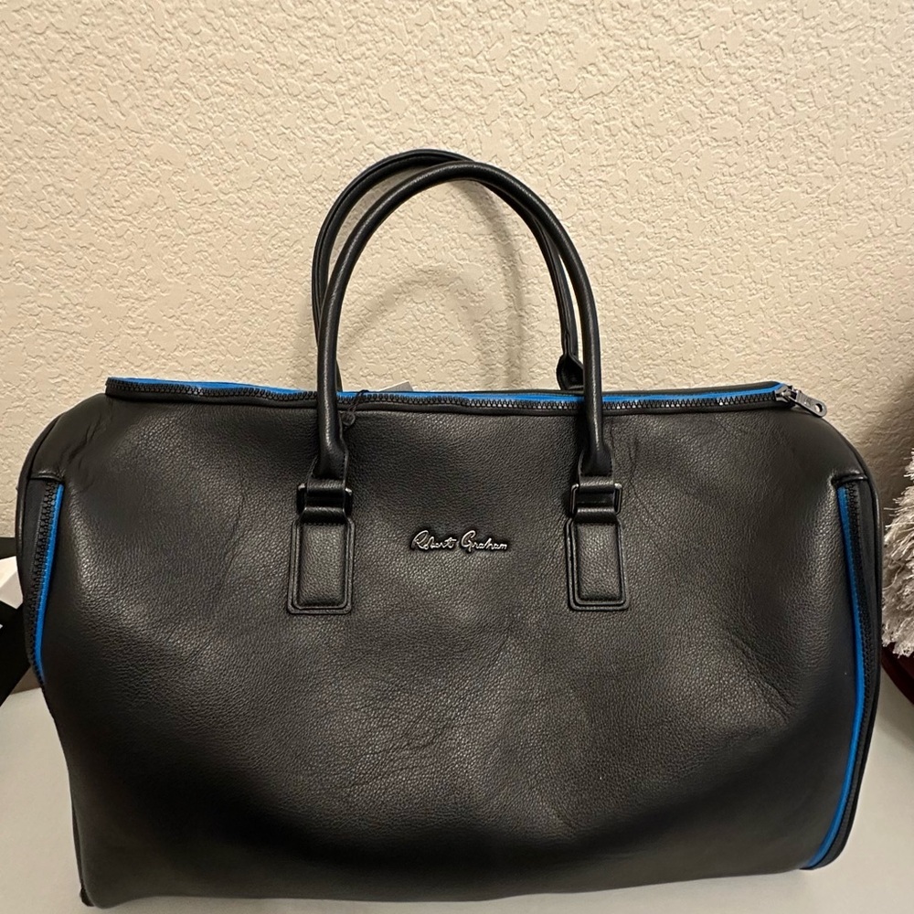 NEW! Robert Graham Black Convertible Weekender Bag